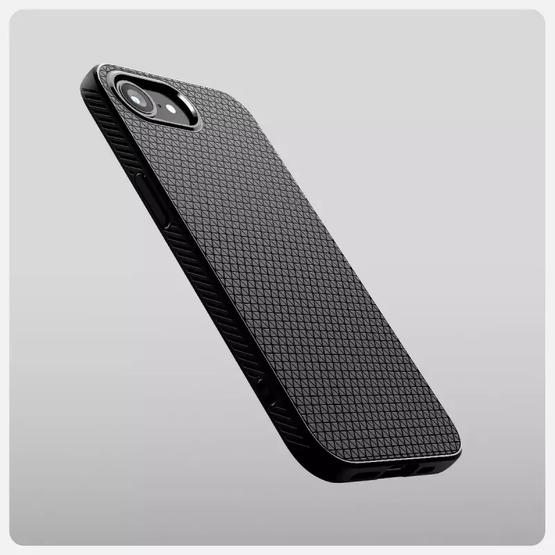 Hoesje Spigen Liquid Air iPhone 16e mat zwart