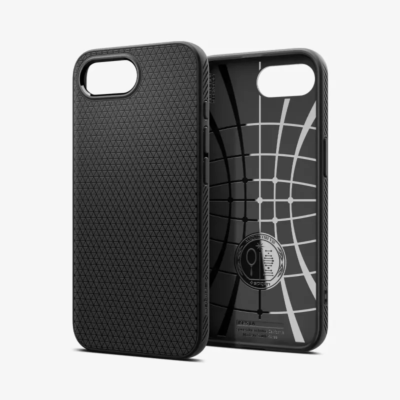 Hoesje Spigen Liquid Air iPhone 16e mat zwart