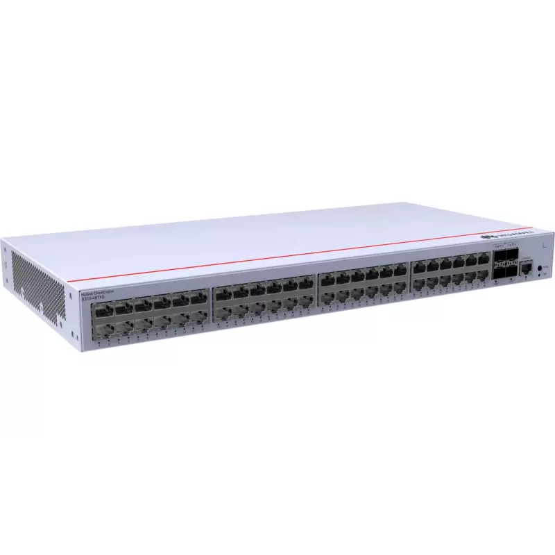 Switch HUAWEI CloudEngine S310-48T4S — 48x Gigabit Ethernet (10/100/1000), 1U, RJ-45 console, grijs