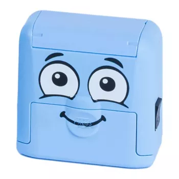 Colop Marky lichtblauw rechthoekige blauwe stempel voor papier textiel