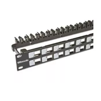 Patchpaneel 1U Wirewin WKS PANEL 24 zwart