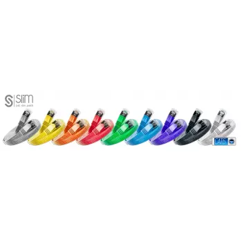 Netwerkkabel slank patchkabel slank STP Cat6 2m