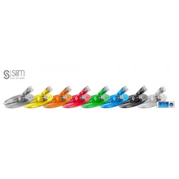 Netwerkkabel slank patchcords slank Light STP Cat6 1m grijs