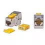 Keystone-module Wirewin WKS JACK KAT6A STP EA 12 RJ-45 plat metaalachtig geel