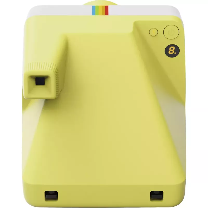 Sofortbildcamera POLAROID Now Gen 3 geel — model 9158, analoge instantcamera, ingebouwde flitser