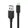 Mobiele telefoonkabel ALOGIC ELPA8P02-BK zwart 2 m USB A Lightning