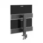 Monitorbeugel ALOGIC ED34VMSSGR klemstatief voor schermen tot 34 inch, dual-display, 12 kg capaciteit, grijs