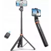 Tech-Protect L03S Selfiestick-statief met Bluetooth-afstandsbediening, zwart