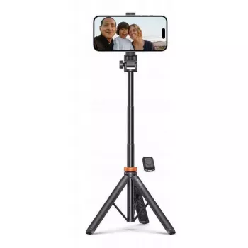 Tech-Protect L03S Selfiestick-statief met Bluetooth-afstandsbediening, zwart