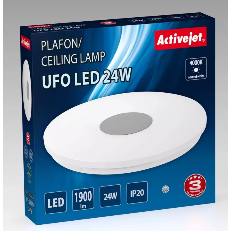 Moderne LED-plafondlamp Activejet UFO LED 24W