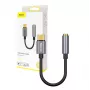 Baseus L54 audio-adapter USB-C + ministekker 3,5 mm (zwart+grijs)
