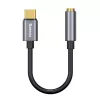 Baseus L54 audio-adapter USB-C + ministekker 3,5 mm (zwart+grijs)