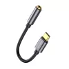 Baseus L54 audio-adapter USB-C + ministekker 3,5 mm (zwart+grijs)