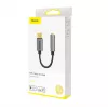 Baseus L54 audio-adapter USB-C + ministekker 3,5 mm (zwart+grijs)