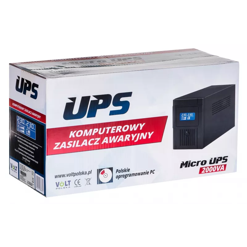 UPS onderbrekingsvrije stroomvoorziening Volt Polska Micro 2000VA 1200W