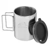 Helikon thermobeker met deksel 250 ml zilver, zwart