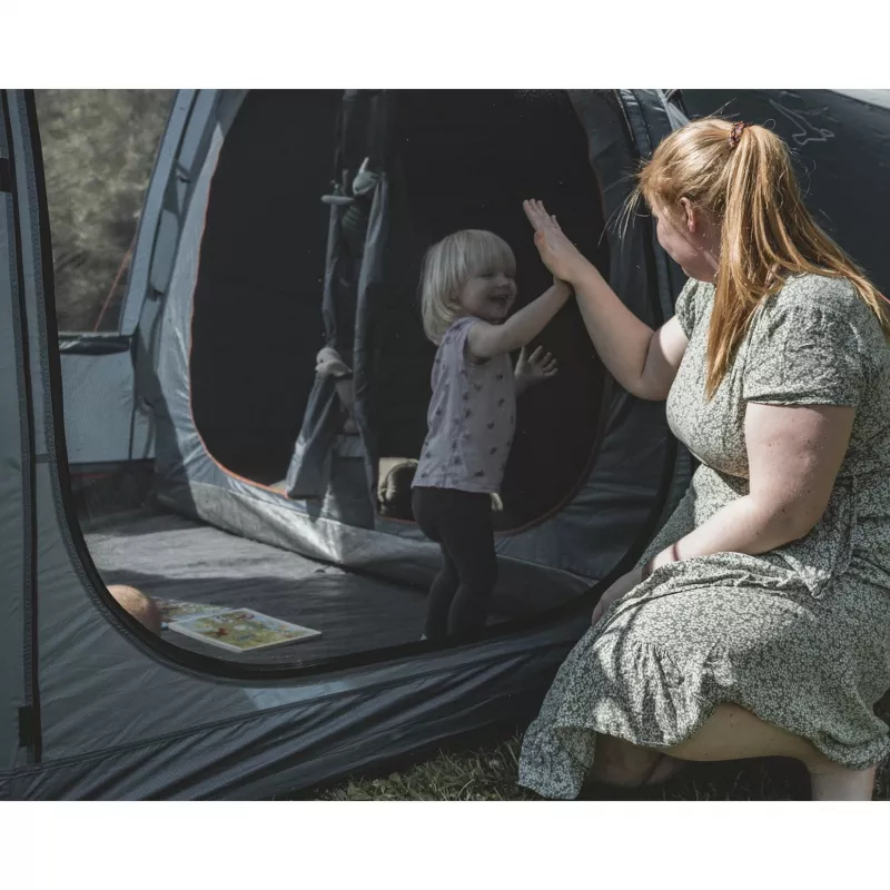 Familietunnel tent Sola 6 grijs, model 2025