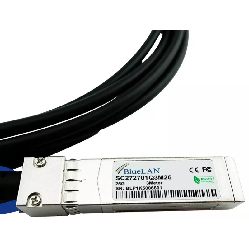 BlueOptics SFP-H25G-CU1M compatibele BlueLAN DAC SFP28 SC272701Q1M30