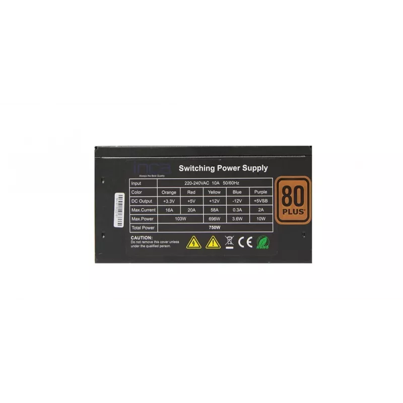 Cian Technology GmbH Cian INCA 80+ GOLD-VOEDING 80 PLUS 750 W