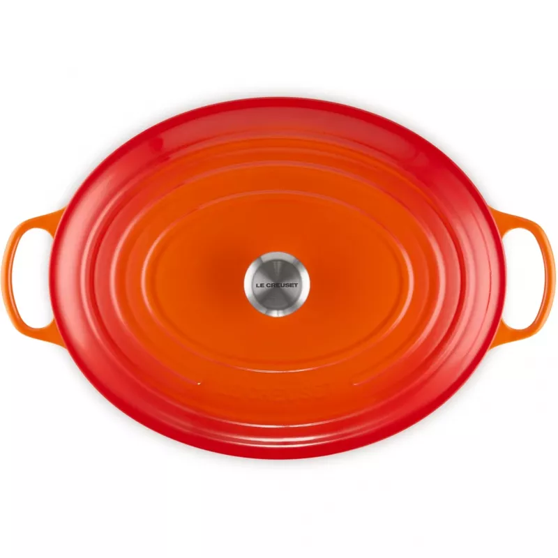Le Creuset Signature braadslee ovaal 40cm oven rood (21178400902430)
