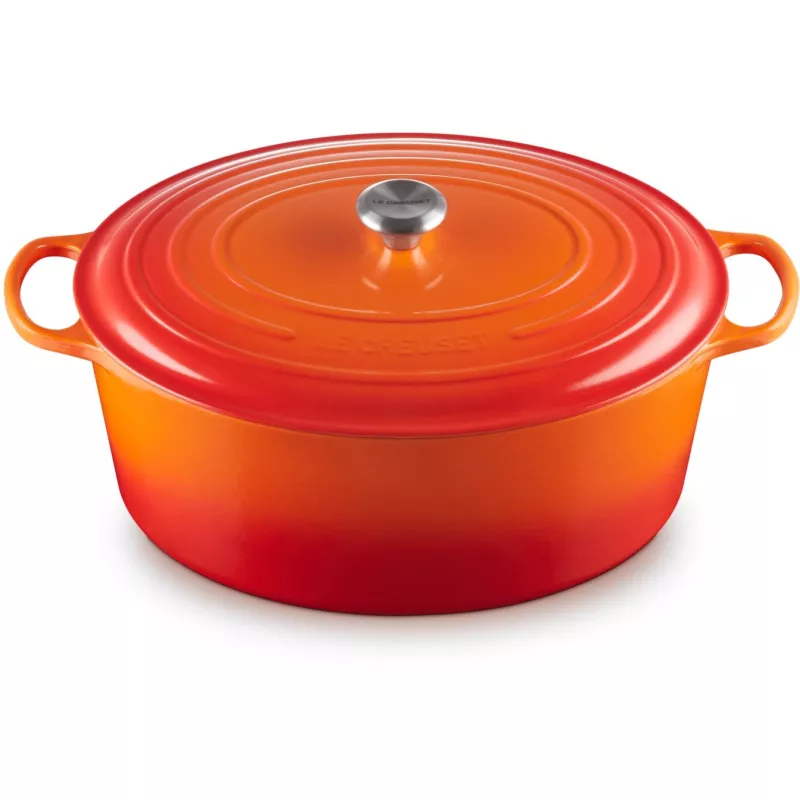 Le Creuset Signature braadslee ovaal 40cm oven rood (21178400902430)