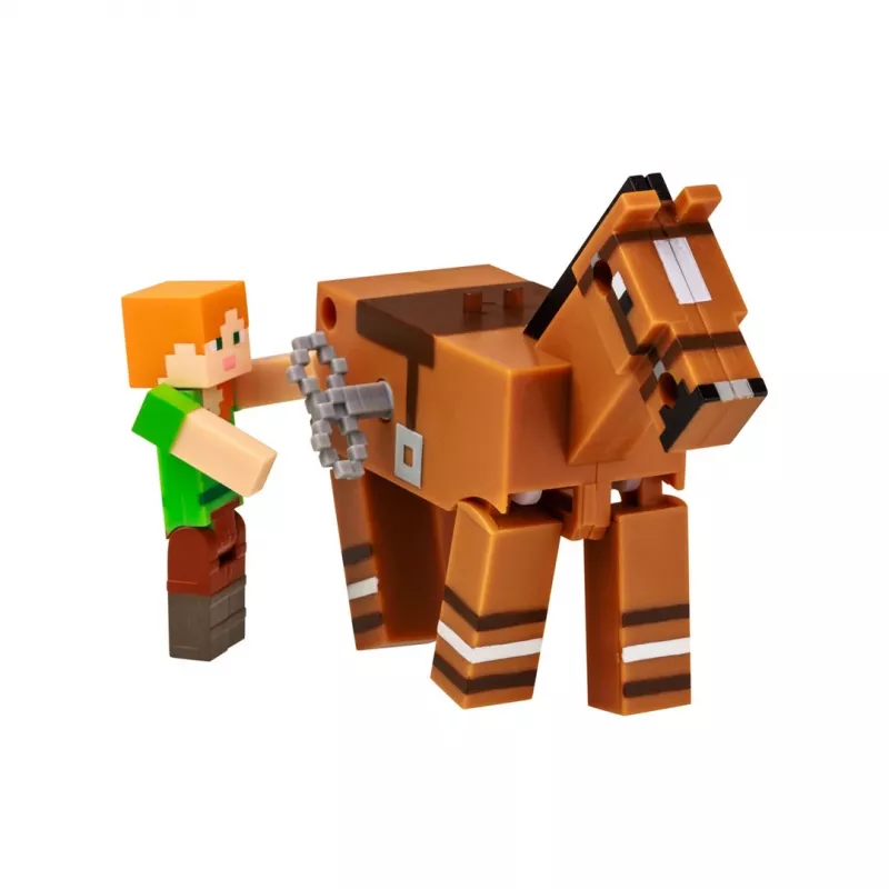 Minecraft S2 3D WIND-UP speelgoed - Alex & paard