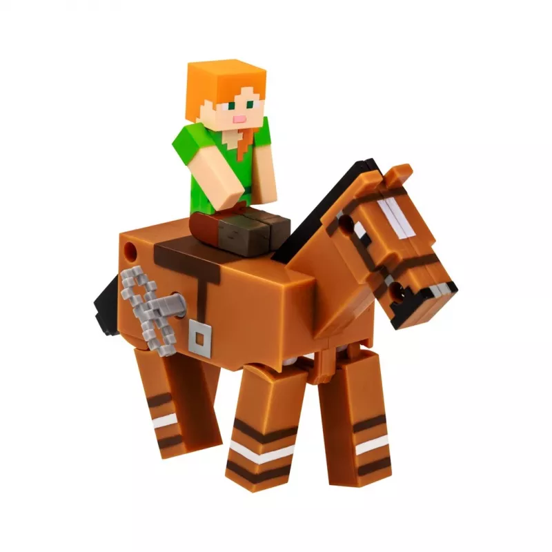 Minecraft S2 3D WIND-UP speelgoed - Alex & paard