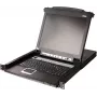 ATEN CL5708MW FR KVM switch 8-poorts 17,3 inch LCD SingleRail PS/2-USB VGA