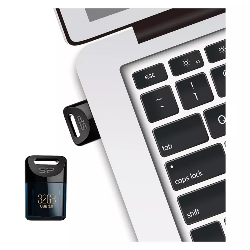 SILICON POWER Jewel J06 - USB-flashdrive - 32GB - USB3.0 - donkerblauw (SP032GBUF3J06V1D)
