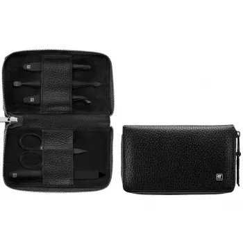 Manicureset ZWILLING 97002-004-0 – 5-delige kit, zwart lederen etui
