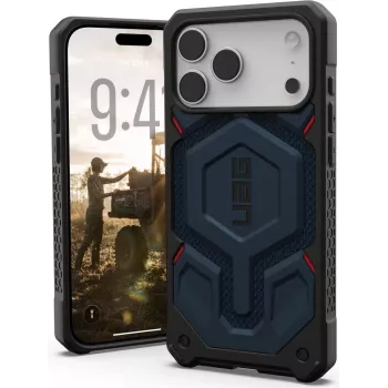 UAG Urban Armor Gear Monarch Pro MagSafe-hoesje | Apple iPhone 17 Pro Max | Kevlar mallard (blauw) | 114514113955 (114514113955)