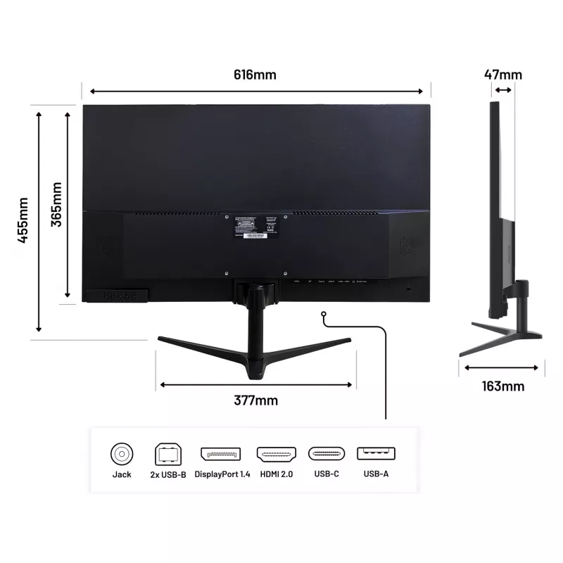 JAPANNEXT JN-IPS27WQHDR-C65W 16:9 HDMI/DP WQHD - flatscreen (TFT/LCD)