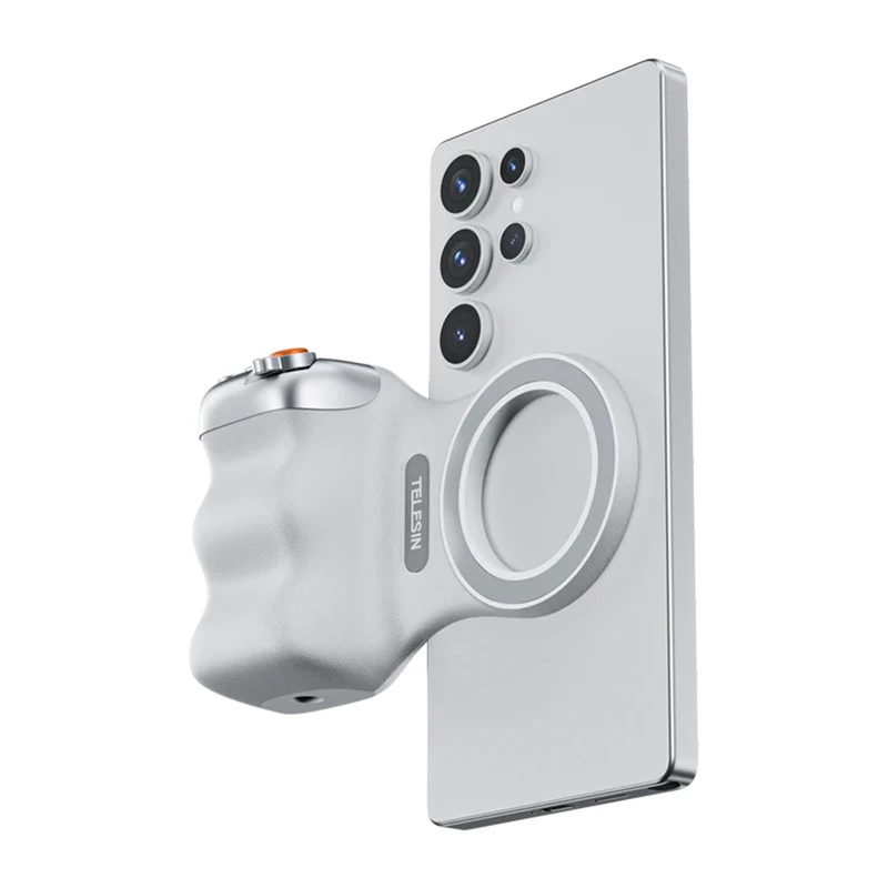 TELESIN magnetische MagSafe-greephouder met Bluetooth-afstandsbediening voor iPhone / P5-mp-001wh