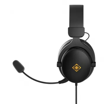 Deltaco GAM-190 gaming-headset proteinleer 3,5 mm kabel zwart