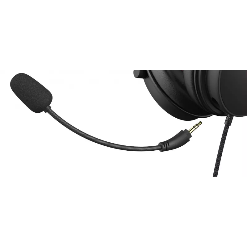 Deltaco GAM-190 gaming-headset proteinleer 3,5 mm kabel zwart