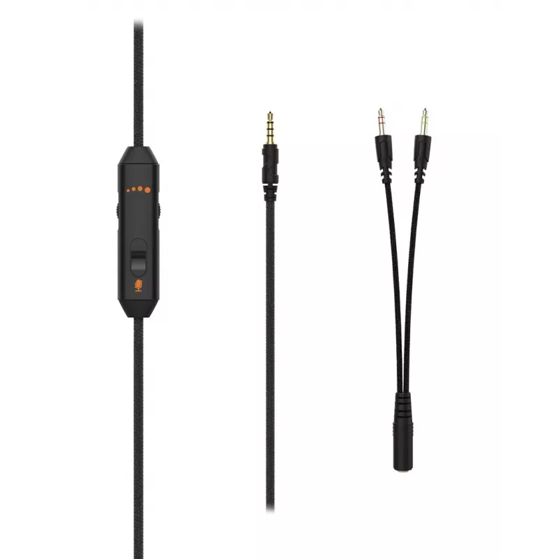 Deltaco GAM-190 gaming-headset proteinleer 3,5 mm kabel zwart