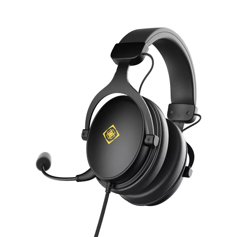 Deltaco GAM-190 gaming-headset proteinleer 3,5 mm kabel zwart