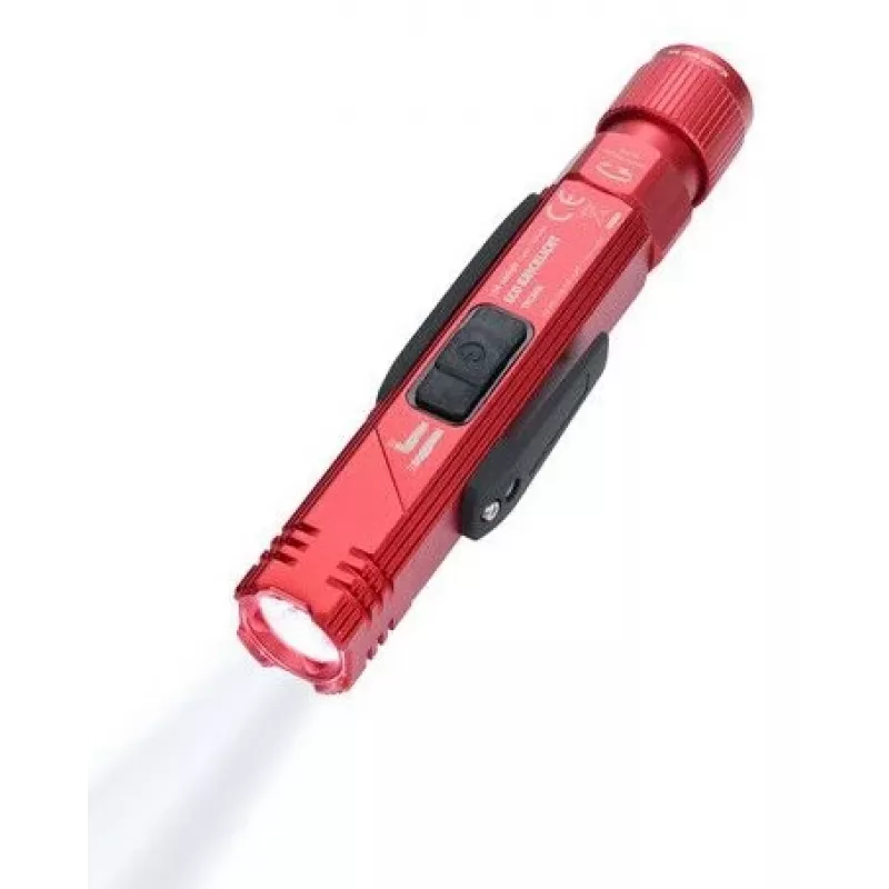 TROIKA zaklamp ECO KNICKLICHT rood (TOR55/RD)