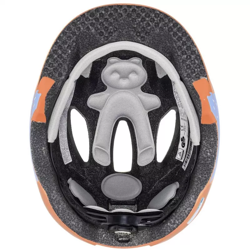 Kinderfietshelm UVEX Oyo Style – maat 50–54 cm, kleur Monster Papaya (mat)
