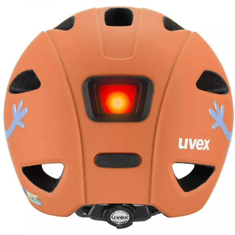 Kinderfietshelm UVEX Oyo Style – maat 50–54 cm, kleur Monster Papaya (mat)
