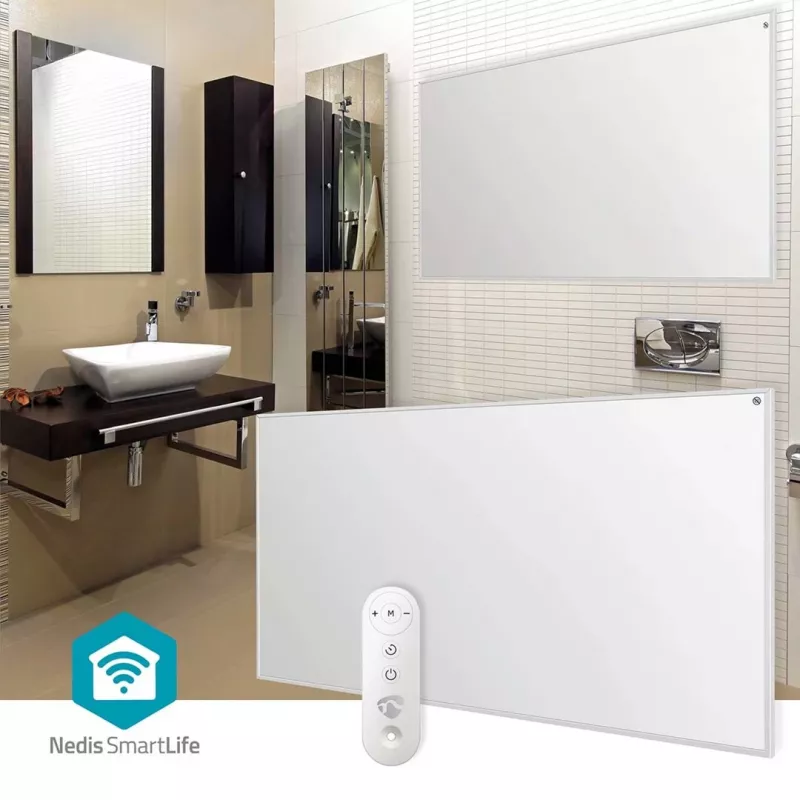 Nedis SmartLife HTIP700WTW infrarood verwarmingspaneel, 700 W, wit