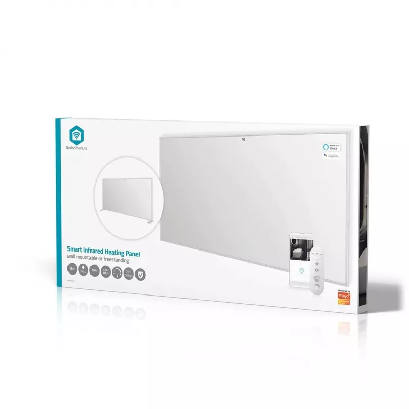 Nedis SmartLife HTIP700WTW infrarood verwarmingspaneel, 700 W, wit