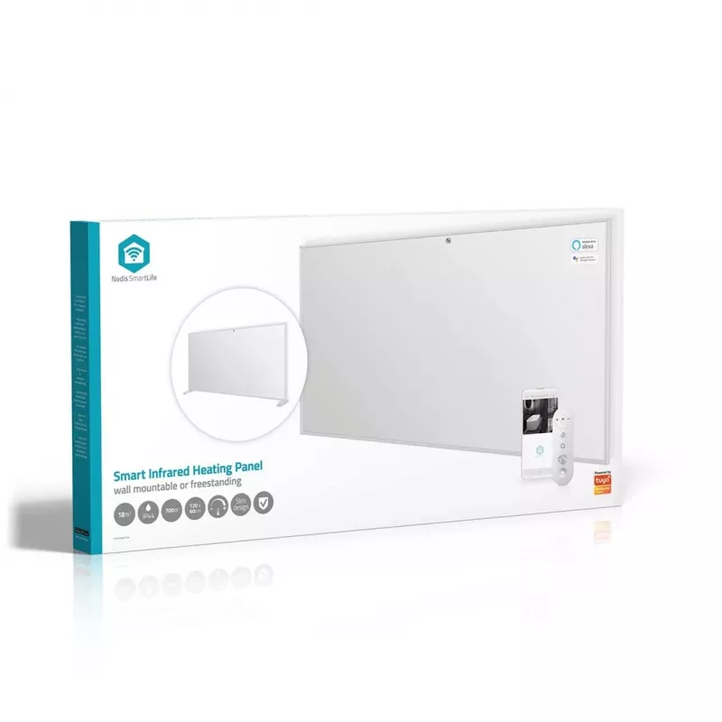 Nedis SmartLife HTIP700WTW infrarood verwarmingspaneel, 700 W, wit