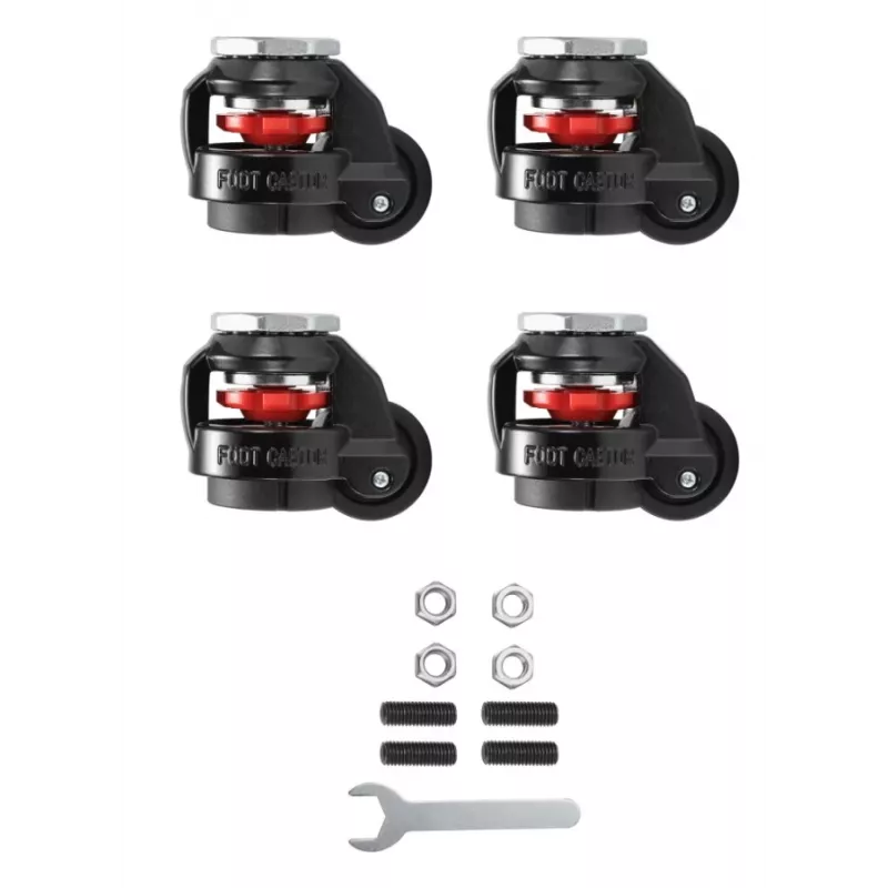 Oplite vergrendelbare zwenkwielen voor R8 Cockpit