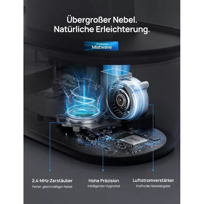 Dreo - luchtbevochtiger 813S, 6L, 48h, 813 - smart