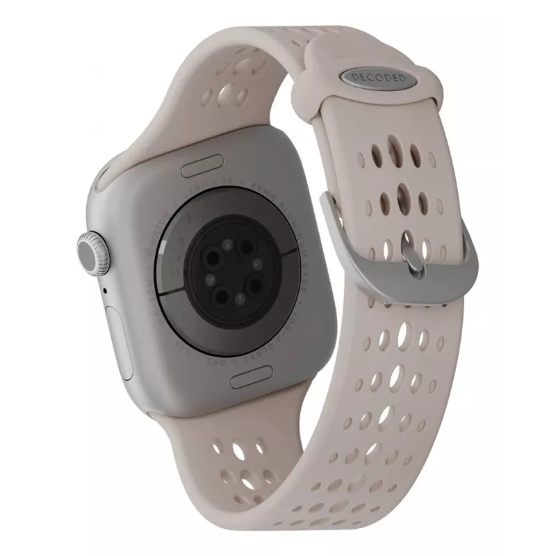 Decoded Silicone Ares O Band – siliconenband voor Apple Watch 40/42 mm (clay)