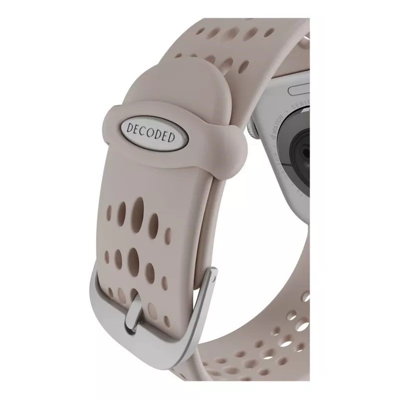Decoded Silicone Ares O Band – siliconenband voor Apple Watch 40/42 mm (clay)