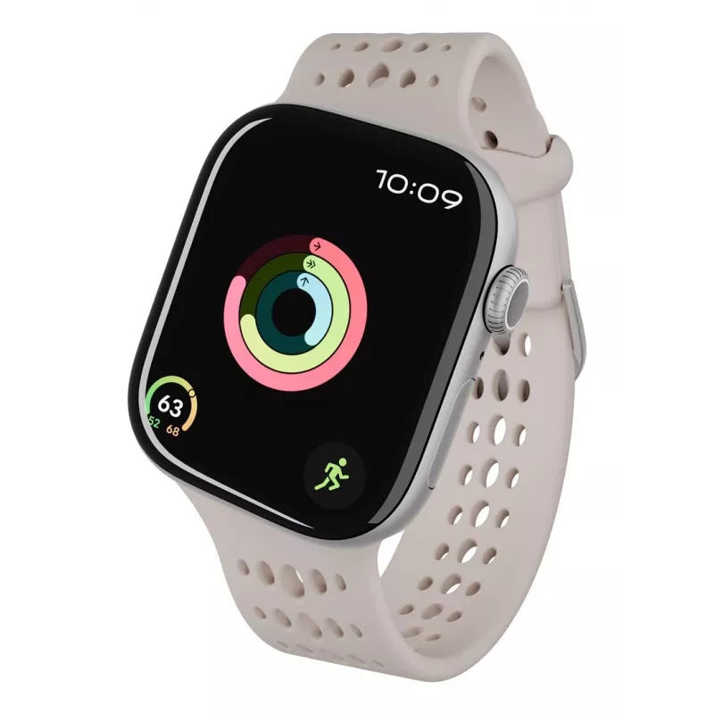 Decoded Silicone Ares O Band – siliconenband voor Apple Watch 40/42 mm (clay)