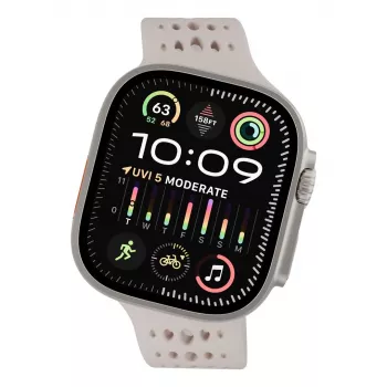 Decoded Silicone Ares O Band – siliconenband voor Apple Watch 44/46/49 mm (ton)