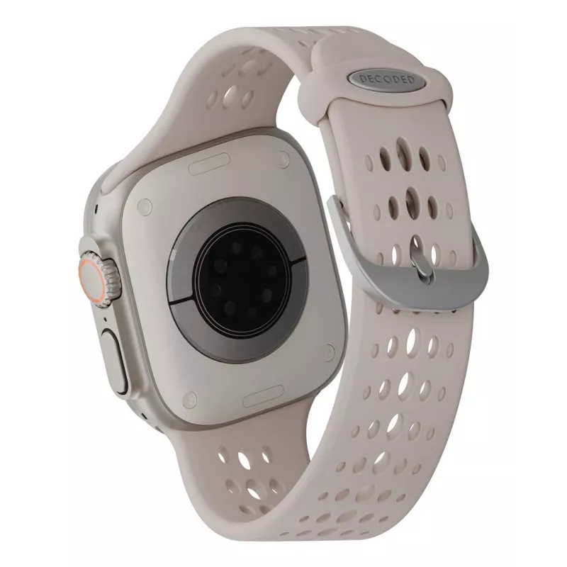 Decoded Silicone Ares O Band – siliconenband voor Apple Watch 44/46/49 mm (ton)